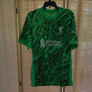 Nike Green and Black Men's Jersey